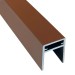 П-профиль Алюминиевый EasyDecking 35x25 Коричневый купить в Котласе