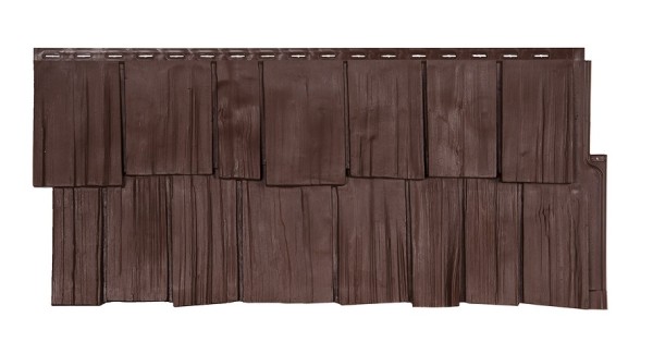 Фасадная панель T-Сайдинг- Щепа Дуб ЭКО-1 Браун купить в Котласе