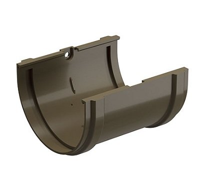 Соединитель желоба Docke Premium ПВХ - Каштан купить в Котласе