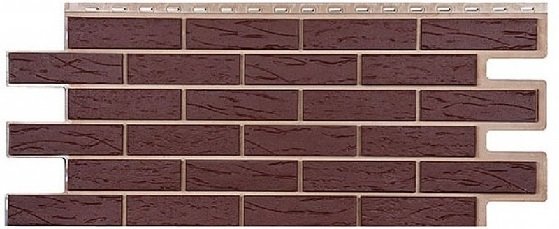 Фасадная панель T-Сайдинг-Кирпич Саман Коричневый купить в Котласе
