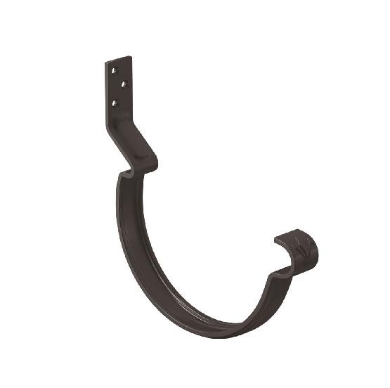 Водосток Aquasistem, система 150/100 - Крюк крепления желоба короткий RR 32 Тёмно Коричневый купить в Котласе