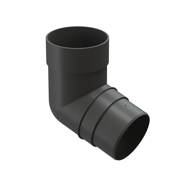 Колено 72˚ для водосточной трубы Docke Premium Графит купить в Котласе