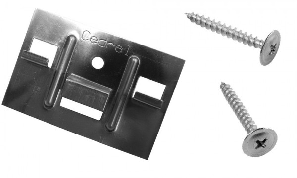 КЛЯММЕР + САМОРЕЗЫ 3,9Х30ММ ДЛЯ CEDRAL CLICK 250 ШТ (ПО ДЕРЕВУ) купить в Котласе