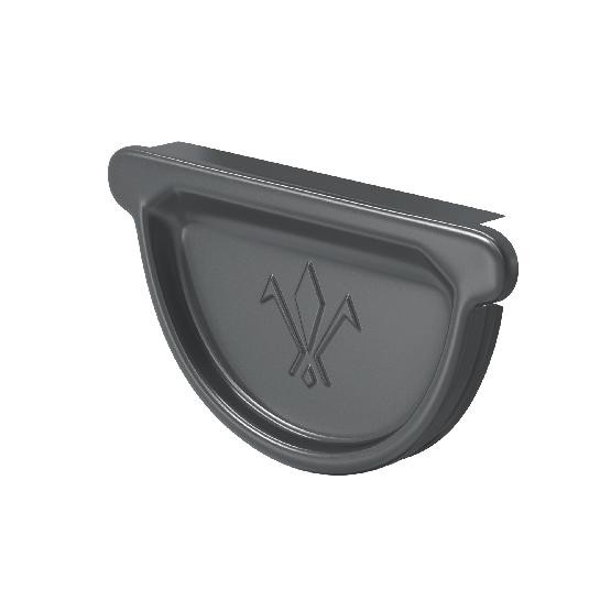 Водосток Aquasistem, система 150/100 -  Заглушка универсальная с резиновым уплотнителем RAL 7024 Тёмно-серый купить в Котласе