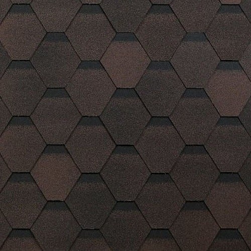 Гибкая черепица Shinglas, коллекция Оптима – Коричневый купить в Котласе