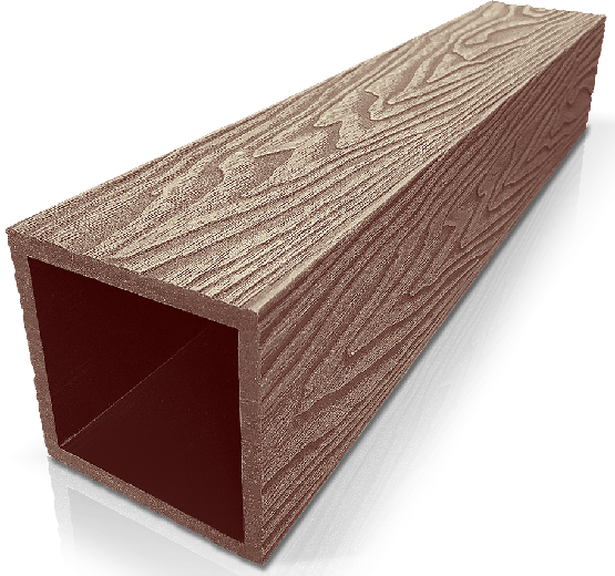 Столб ДПК 3D GardenParkett фактура дерева Светло-коричневый купить в Котласе