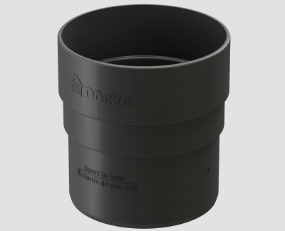 Муфта соединительная ПВХ Docke STANDART серый