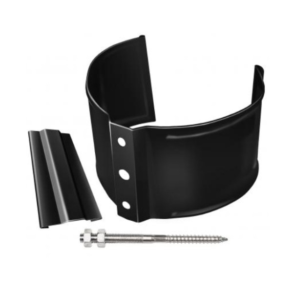 Водосток Grand Line 125x90 – Хомут трубы (на кирпич) RAL 9005 купить в Котласе