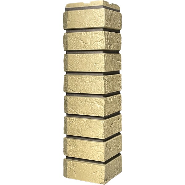 Угол наружный ДАЧНЫЙ Серия Баварский кирпич Песочный купить в Котласе