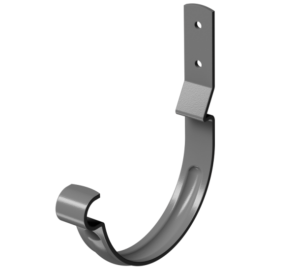 Карнизный крюк короткий (гнутый) D125 Döcke STAL PREMIUM Графит, (RAL 7024) купить в Котласе
