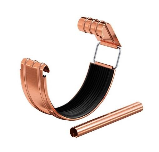 Водосток Aquasistem, система 150/100 - Соединитель желоба с уплотнителем медный купить в Котласе