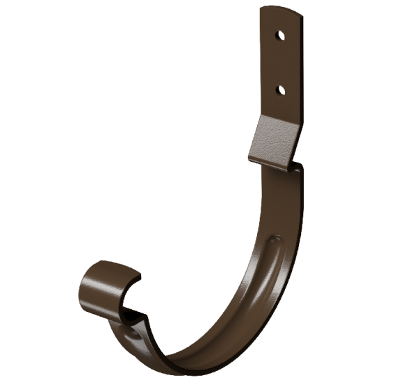 Карнизный крюк короткий (гнутый) D125 Döcke STAL PREMIUM Каштан, (RAL 8017) купить в Котласе