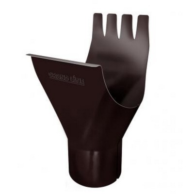 Водосток Grand Line 125x90 – Воронка желоба RAL 8017