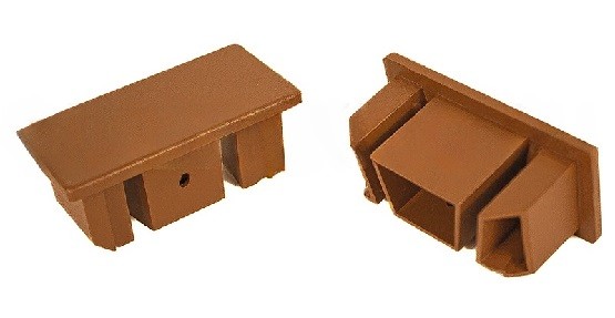 Заглушка для перил торцевая из алюминия GardenParkett Орех купить в Котласе