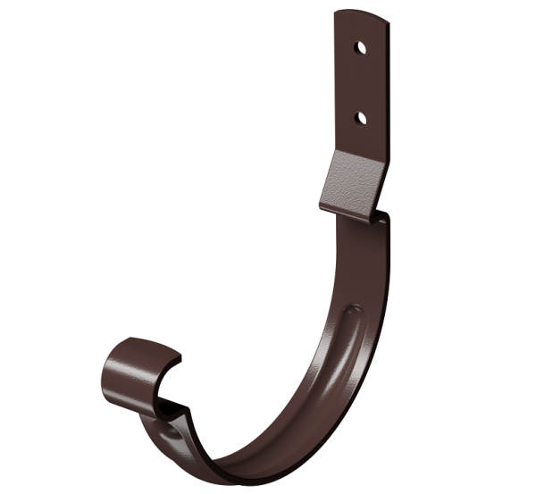 Карнизный крюк короткий (гнутый) D125 Döcke STAL PREMIUM Шоколад, (RAL 8019) купить в Котласе