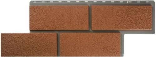 Фасадная панель Альта-Профиль Неаполитанский камень - Терракотовый купить в Котласе