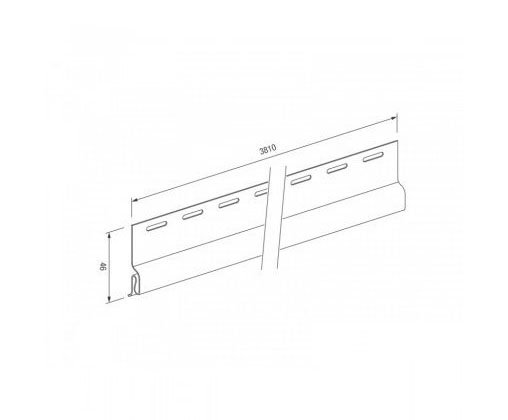 Стартовый профиль для винилового сайдинга VOX STANDART купить в Котласе
