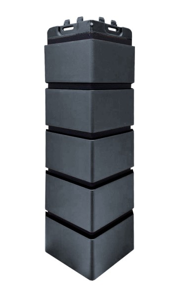 Угол Grand Line состаренный кирпич премиум Графит (шов RAL 9005) купить в Котласе