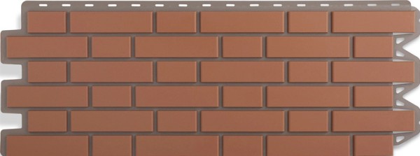 Фасадная панель Альта-Профиль, Кирпич Клинкерный, Красный купить в Котласе