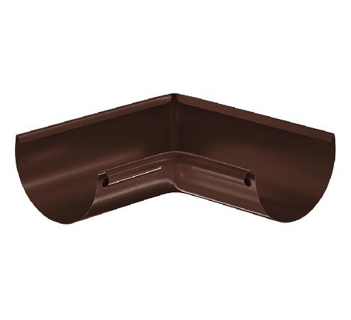 Водосток Aquasistem, система 125x90 - Угол желоба, внутренний 90° RAL 8017 Коричневый купить в Котласе