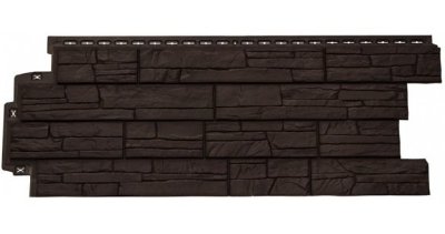 Фасадная панель Grand Line Сланец Шоколадный (коричневый)