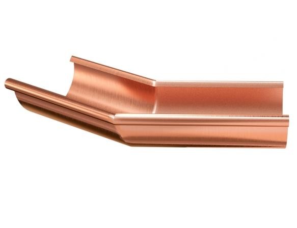 Водосток Aquasistem, система 150/100 - Угол желоба наружный медный 135° купить в Котласе