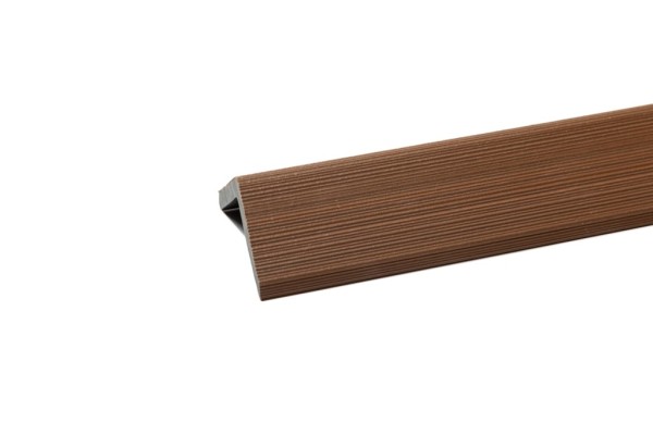 Уголок торцевой Ecodecking Скай коэкструзия 45х45х3000 Тик купить в Котласе