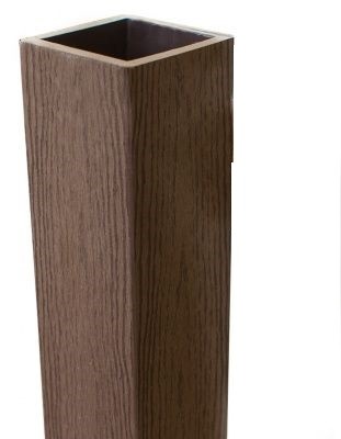 Столб опорный Woodvex Co-Extrusion Темно - Коричневый купить в Котласе
