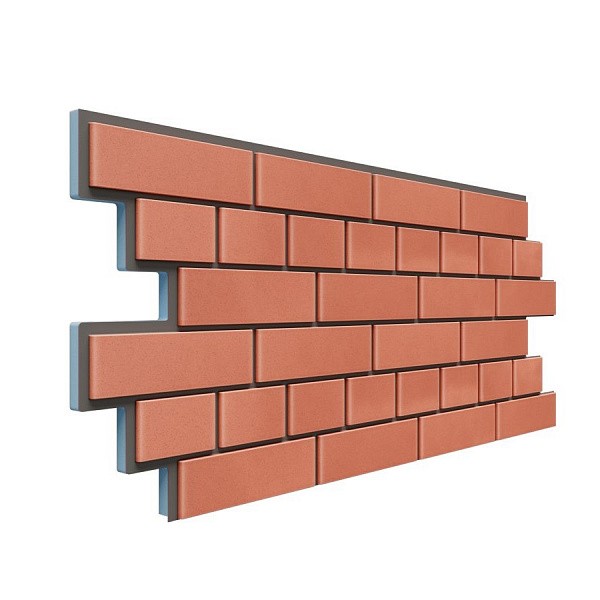 Фасадная термопанель Доломит кирпич 20мм Красный купить в Котласе