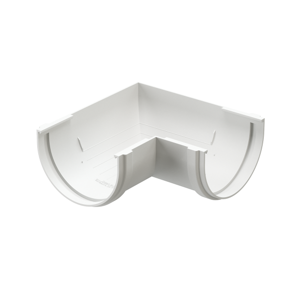 Угол желоба 90˚ Docke Premium ПВХ - Пломбир купить в Котласе