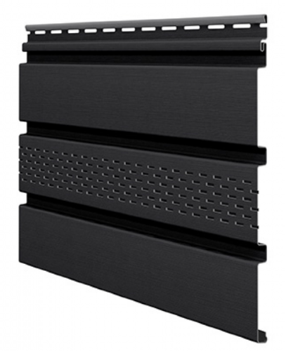 Софит ламинированный VOX UNICOLOR с центральной перфорацией, Графит купить в Котласе