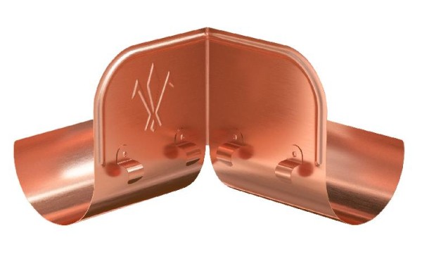 Водосток Aquasistem, система 150/100 - Ограничитель перелива угловой медный купить в Котласе