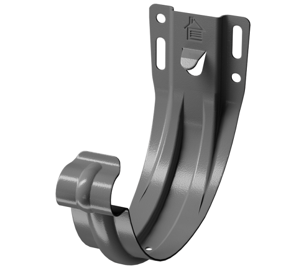 Карнизный кронштейн (штампованный) D125 Döcke STAL PREMIUM Графит, (RAL 7024) купить в Котласе